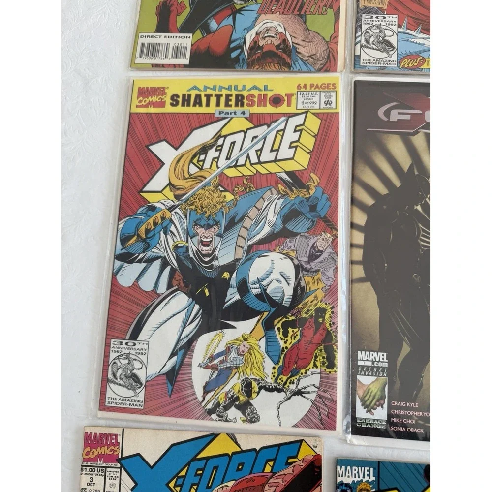 Marvel X-Force Comic Lot 9 Issues 1990s X-Men Cable Stryfe VF NM Set